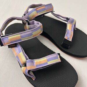 Teva Sandals Women's Size 7 Original Universal Multi Color Straps Comfort Casual